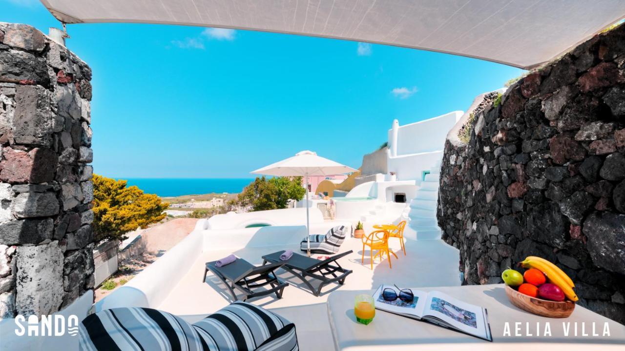 Sando Traditional Cave Villas With Jacuzzi And Sea View Vourvoúlos Екстериор снимка