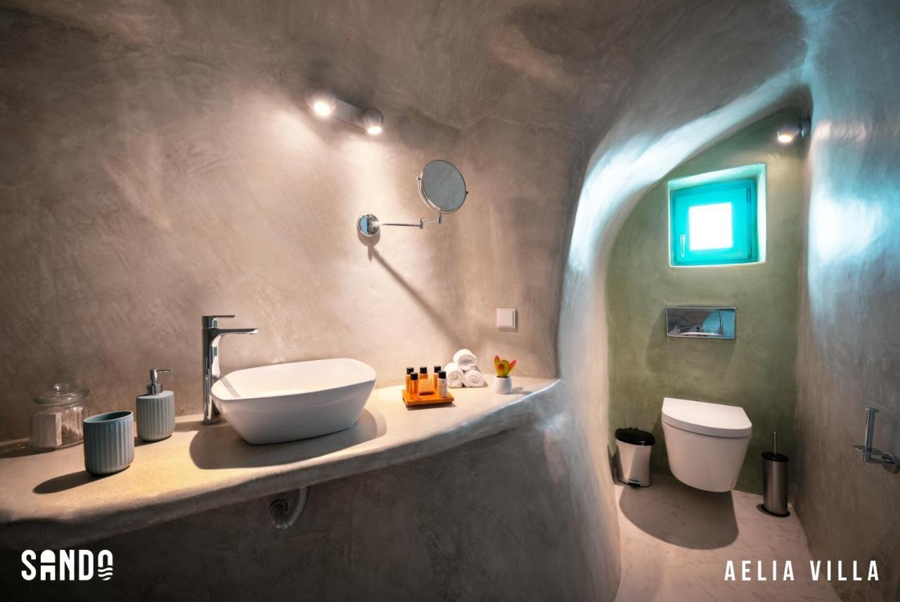 Sando Traditional Cave Villas With Jacuzzi And Sea View Vourvoúlos Екстериор снимка